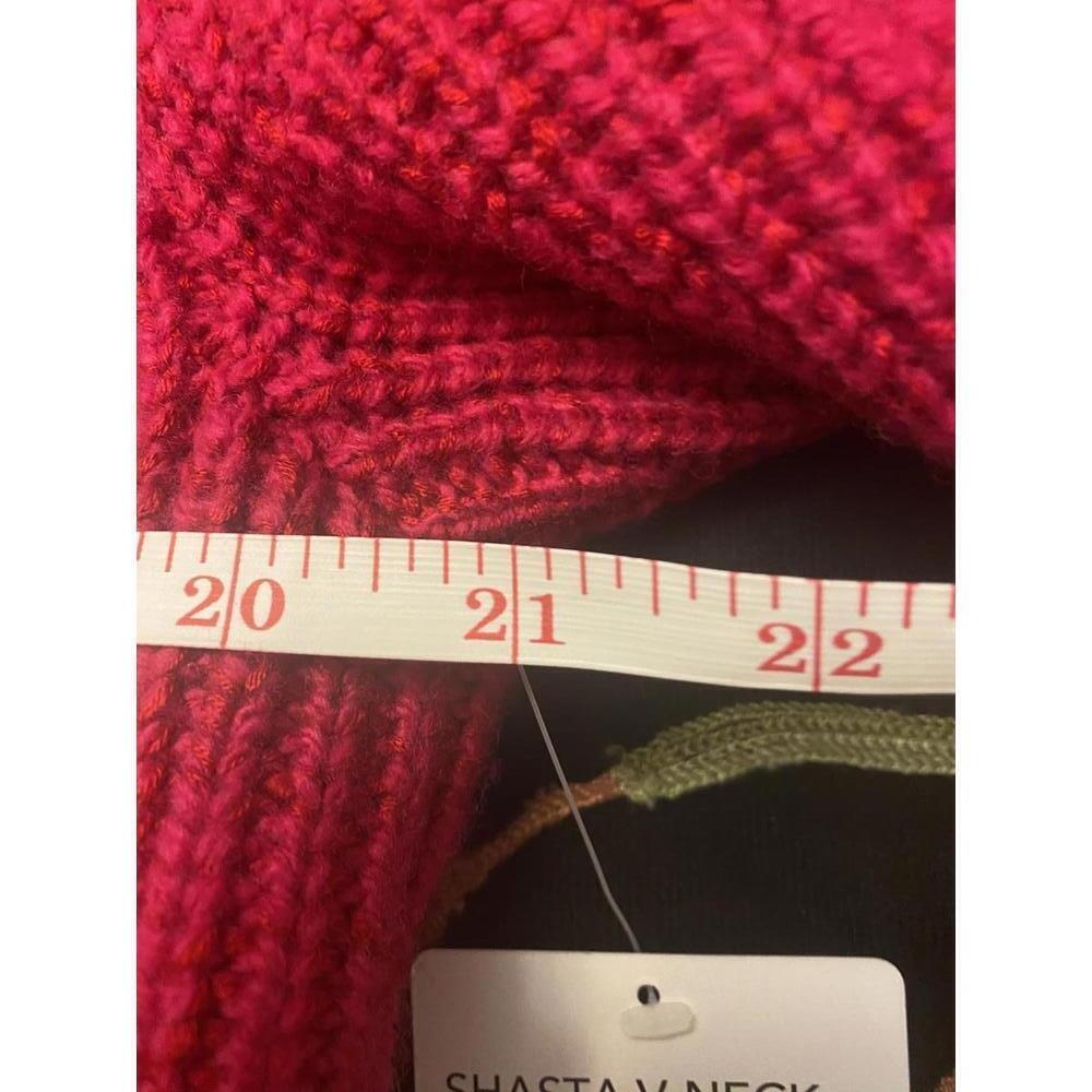 NWT Athleta Ribbed V-Neck Sweater - Shasta Neck Design - Picture 4 of 8